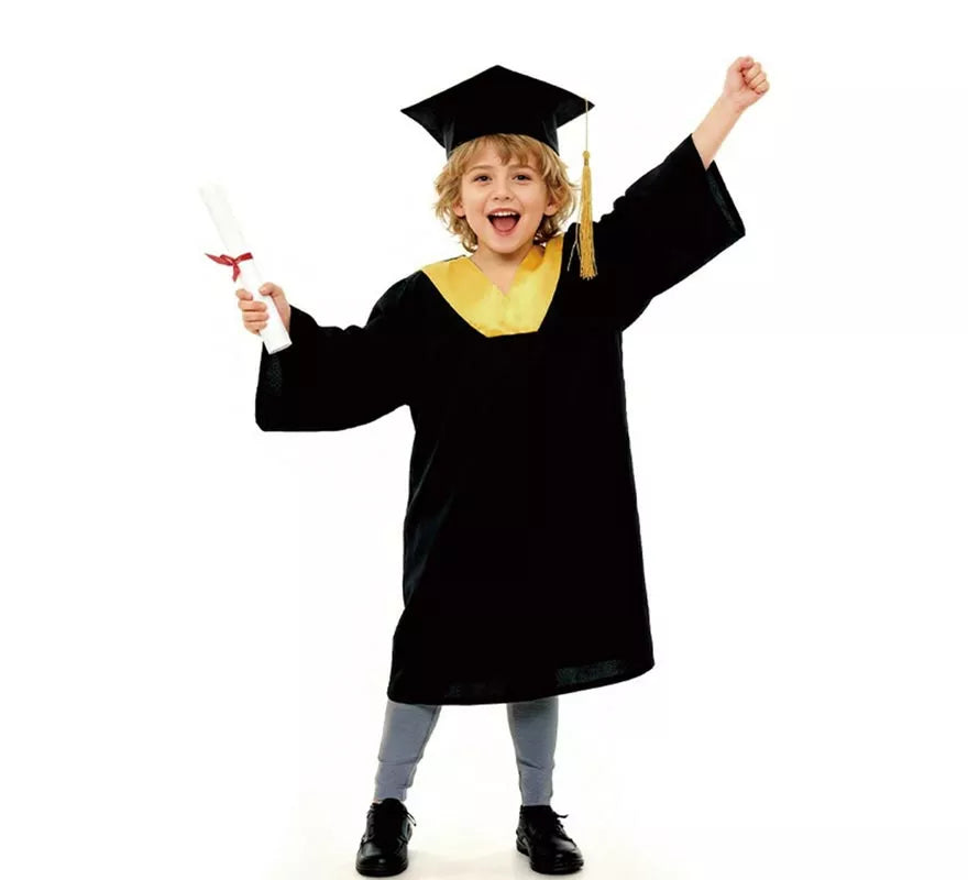Translation missing: pt-PT.Disfraz de Graduado dorado para niños