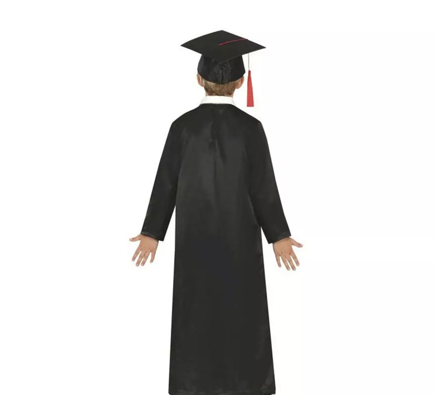 Translation missing: pt-PT.Disfraz de Graduado rojo y negro para niños y adolescentes