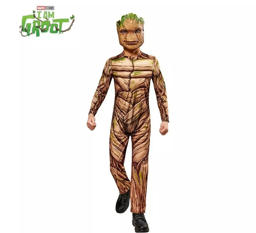 Disfraz de Groot Guardianes de la Galaxia musculoso deluxe para niño