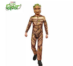 Fantasia de Groot de Guardiões Músculos da Galáxia Deluxe para meninos