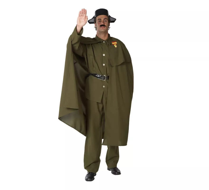 Translation missing: pt-PT.Disfraz de Guardia Civil con Capa para hombre