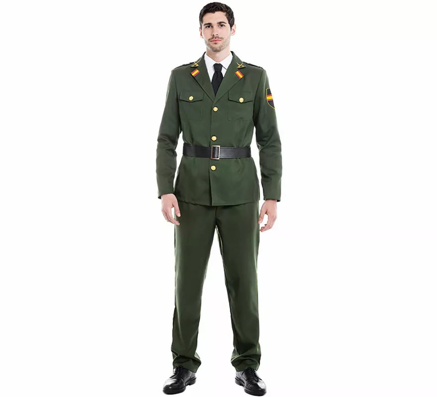 Translation missing: pt-PT.Disfraz de Guardia Civil Verde para hombre