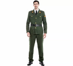 Fato de guarda civil verde para homem