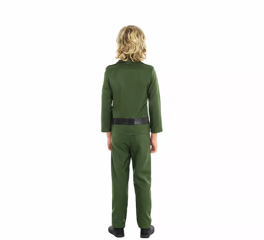 Translation missing: pt-PT.Disfraz de Guardia Civil Verde para niño