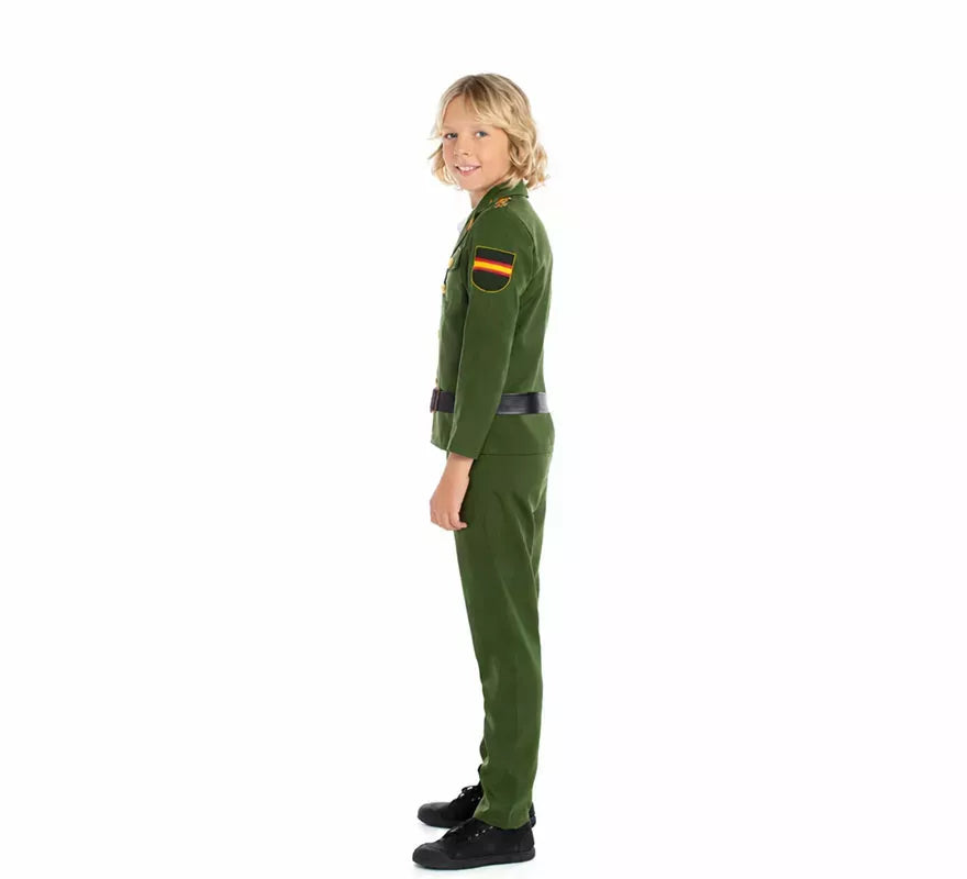 Translation missing: pt-PT.Disfraz de Guardia Civil Verde para niño