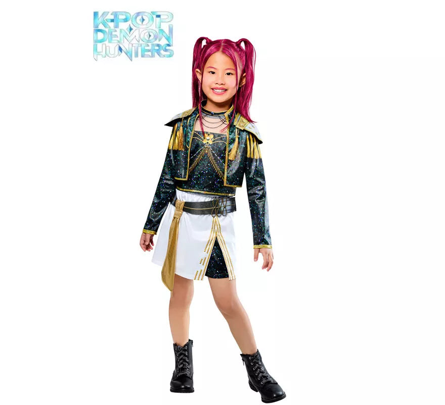 Translation missing: pt-PT.Disfraz de Guerrera K-Pop Mira Golden para niña