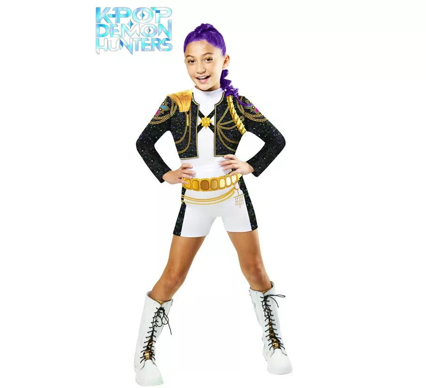 Translation missing: pt-PT.Disfraz de Guerrera K-Pop Rumi Golden Classic para niña