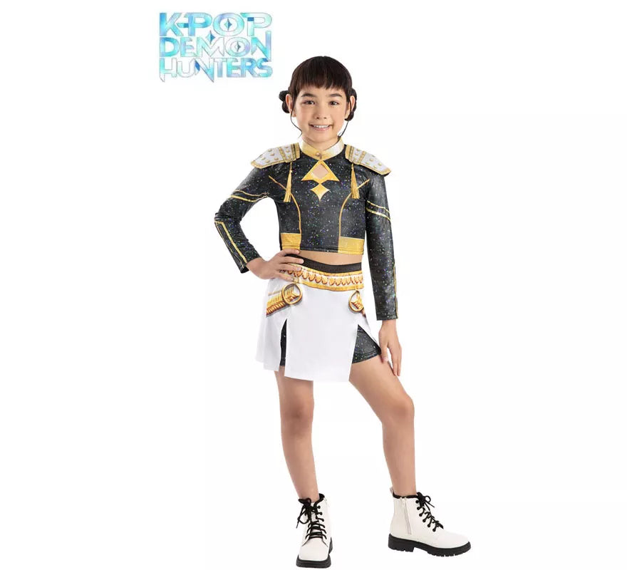 Translation missing: pt-PT.Disfraz de Guerrera K-Pop Zoey Golden para niña