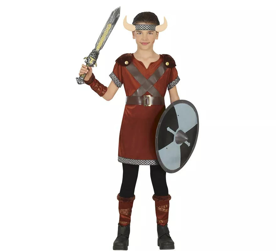 Translation missing: pt-PT.Disfraz de Guerrera Nórdica Vikinga para niña