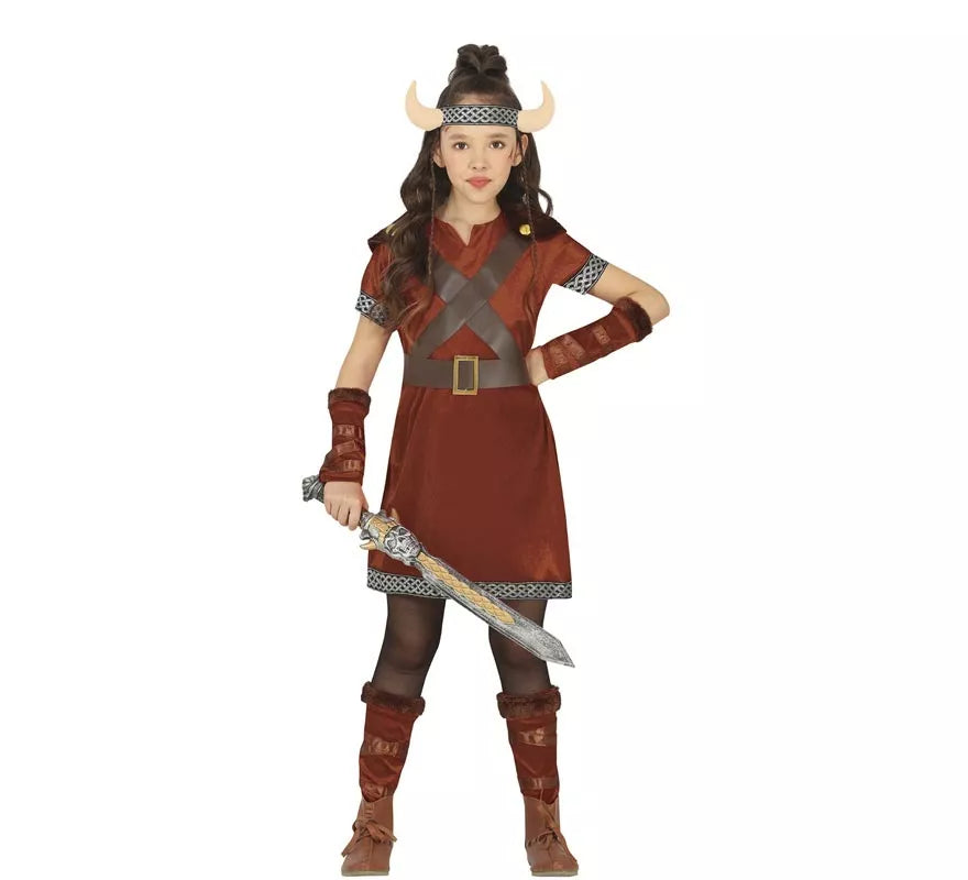 Translation missing: pt-PT.Disfraz de Guerrera Nórdica Vikinga para niña