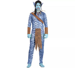 Fato de guerreiro azul para homem