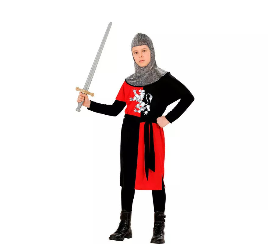 Translation missing: pt-PT.Disfraz de Guerrero Medieval Rojo para niño