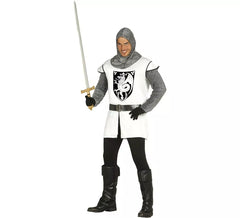 Fato de guerreiro ou cavaleiro medieval para homem