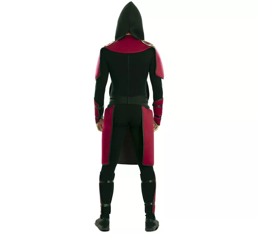 Translation missing: pt-PT.Disfraz de Guerro Samurái rojo para hombre