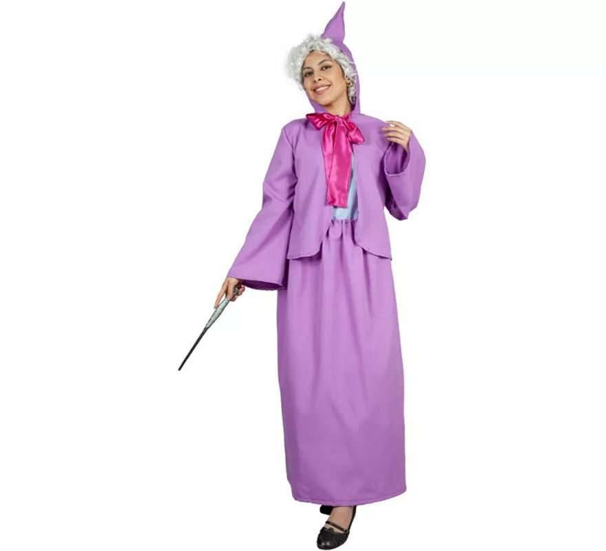 Translation missing: pt-PT.Disfraz de Hada Madrina lila de Cenicienta para mujer