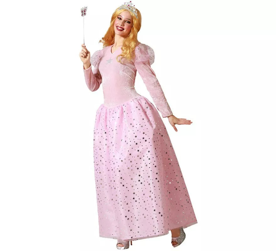 Translation missing: pt-PT.Disfraz de Hada Madrina rosa con lunares para mujer
