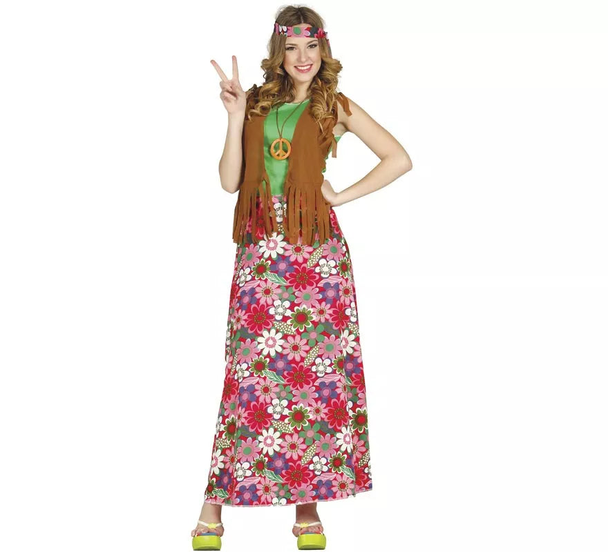 Disfraz de Happy Hippie para Mujer