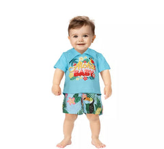 Fato tropical havaiano para criança e bebé