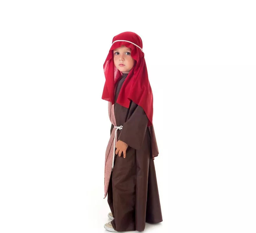 Translation missing: pt-PT.Disfraz de Hebreo manto burdeos para niños