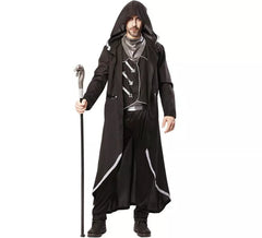 Fato de feiticeiro preto para homem