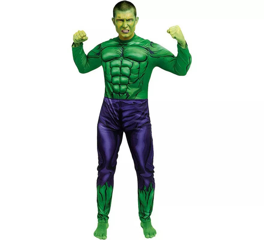 Translation missing: pt-PT.Disfraz de Héroe Gigante verde Musculoso para hombre