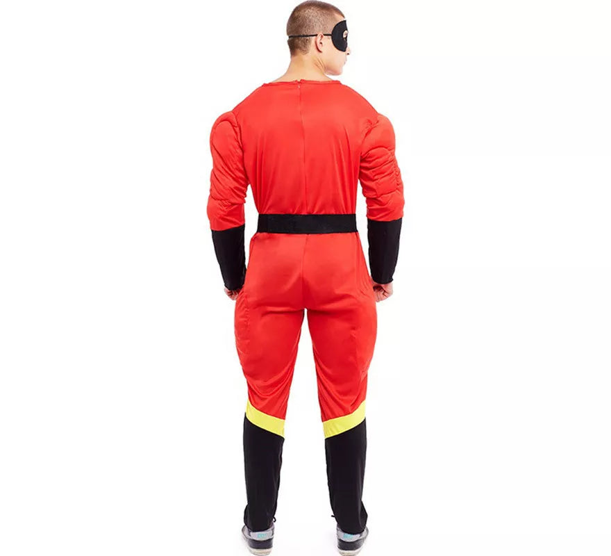 Translation missing: pt-PT.Disfraz de Héroe Party rojo para hombre
