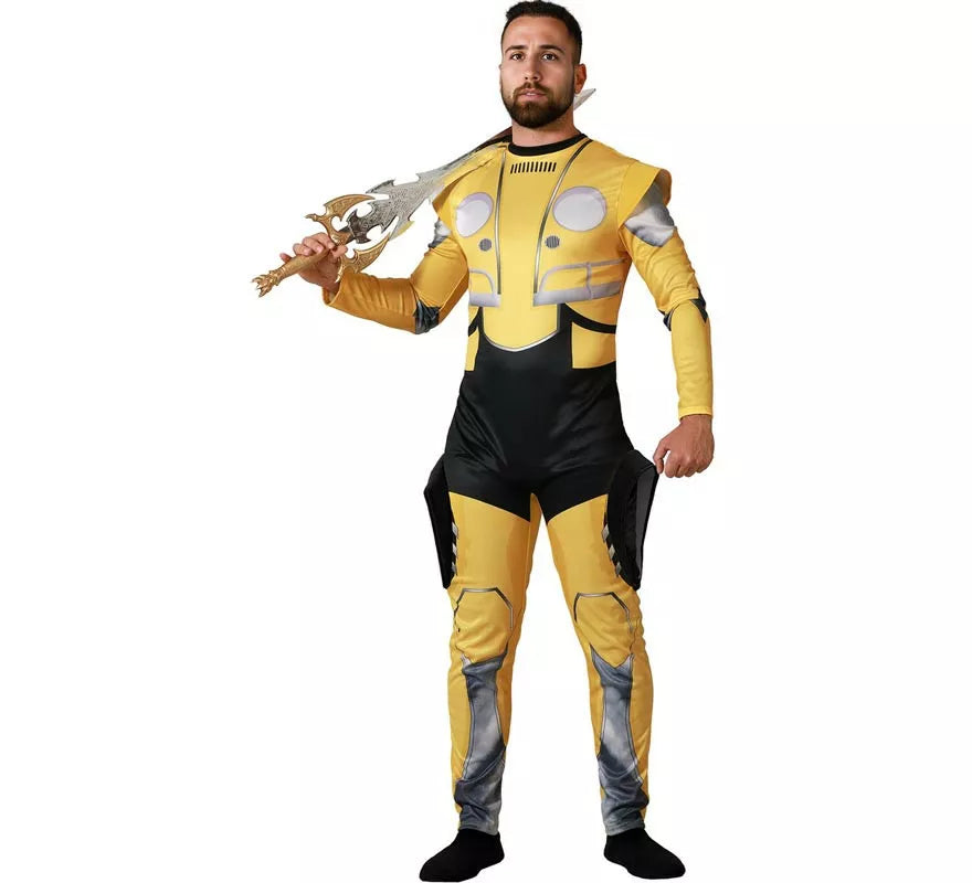 Translation missing: pt-PT.Disfraz de Héroe Robot amarillo para hombre
