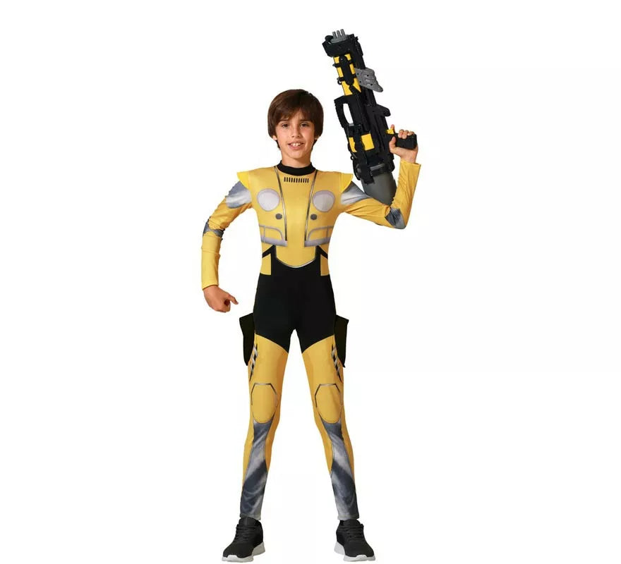Translation missing: pt-PT.Disfraz de Héroe Robot amarillo para niño