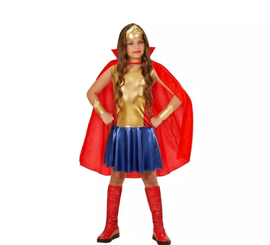 Translation missing: pt-PT.Disfraz de Heroína dorada para niña y adolescente