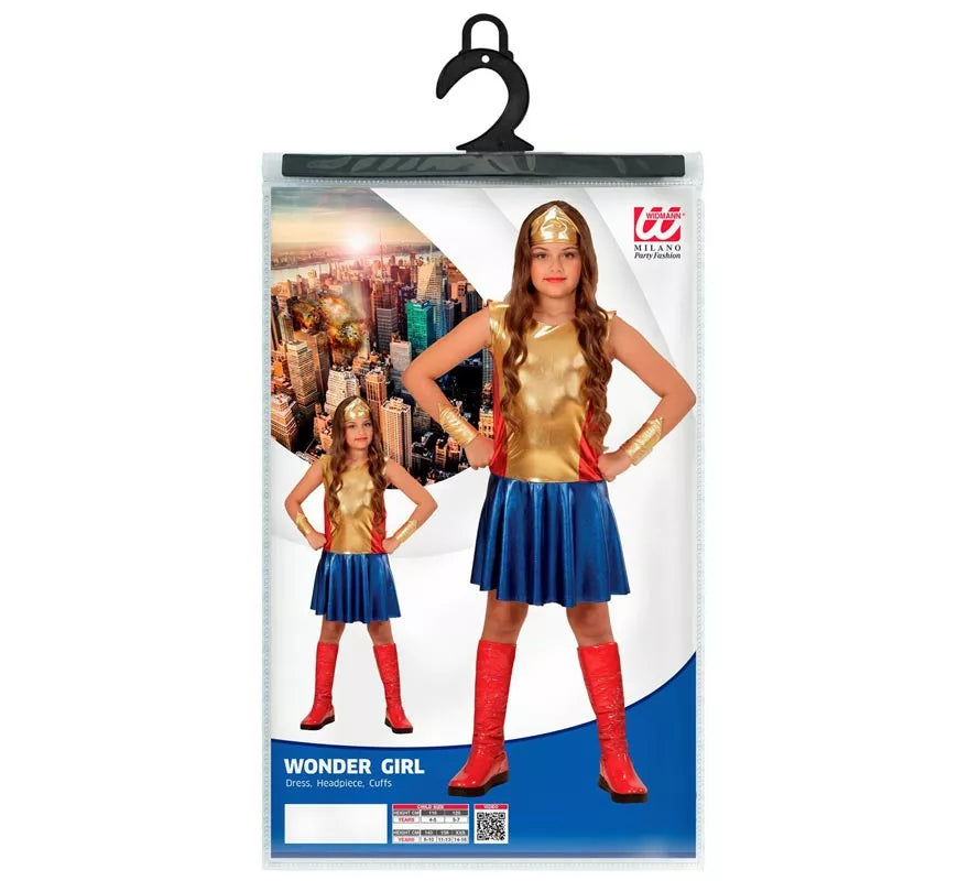 Translation missing: pt-PT.Disfraz de Heroína dorada para niña y adolescente