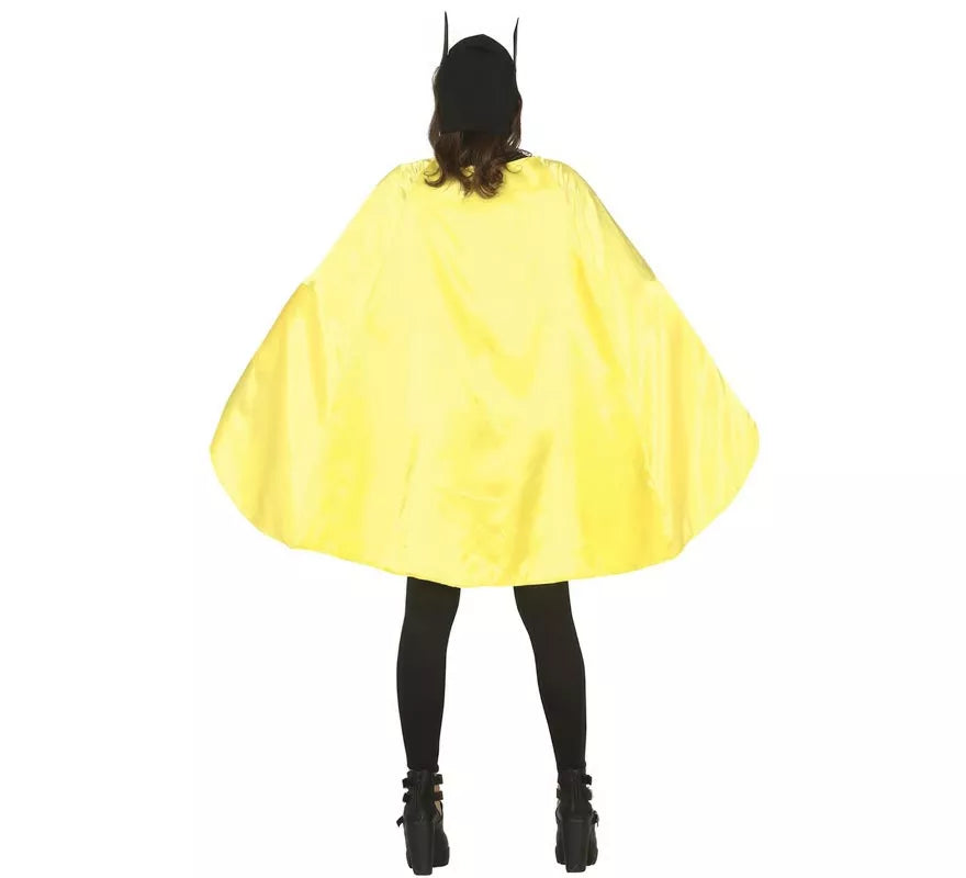 Translation missing: pt-PT.Disfraz de Heroína Oscura con capa amarilla para adolescente