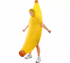 Fato de banana insuflável para adulto