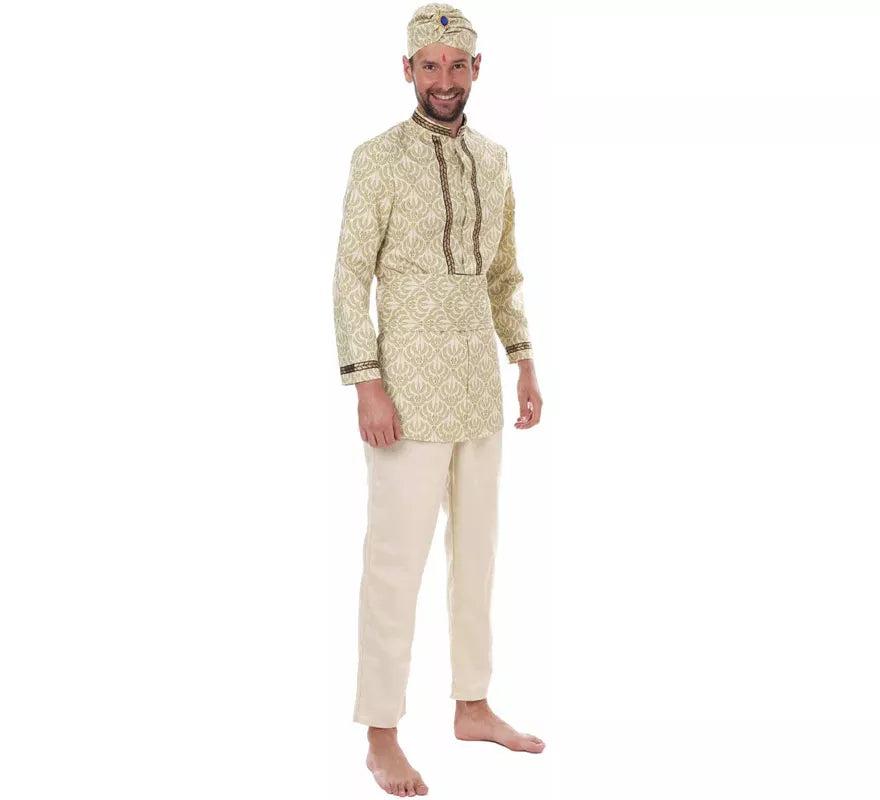 Translation missing: pt-PT.Disfraz de Hindú Bollywood con Turbante para hombre