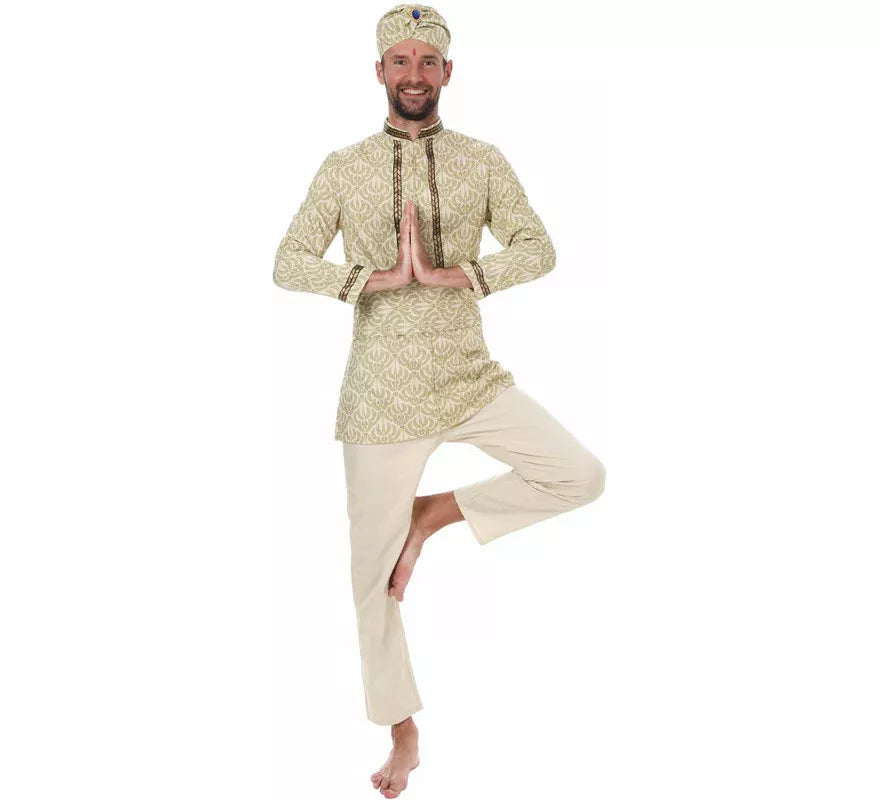 Translation missing: pt-PT.Disfraz de Hindú Bollywood con Turbante para hombre