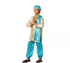 Fato de hindu exótico azul para menino