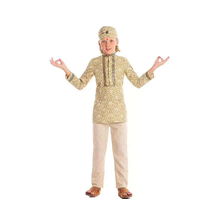 Translation missing: pt-PT.Disfraz de Hindú Bollywood con Turbante para niño