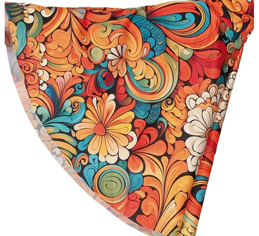 Translation missing: pt-PT.Disfraz de Hippie Años 70 floral para mujer