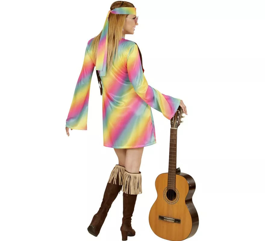Translation missing: pt-PT.Disfraz de Hippie Arcoíris para mujer