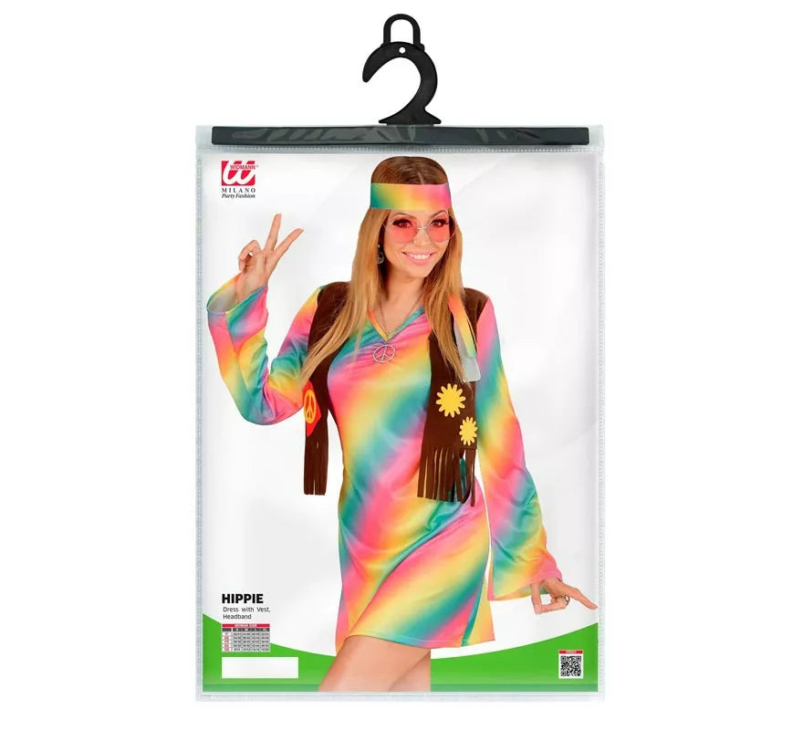 Translation missing: pt-PT.Disfraz de Hippie Arcoíris para mujer