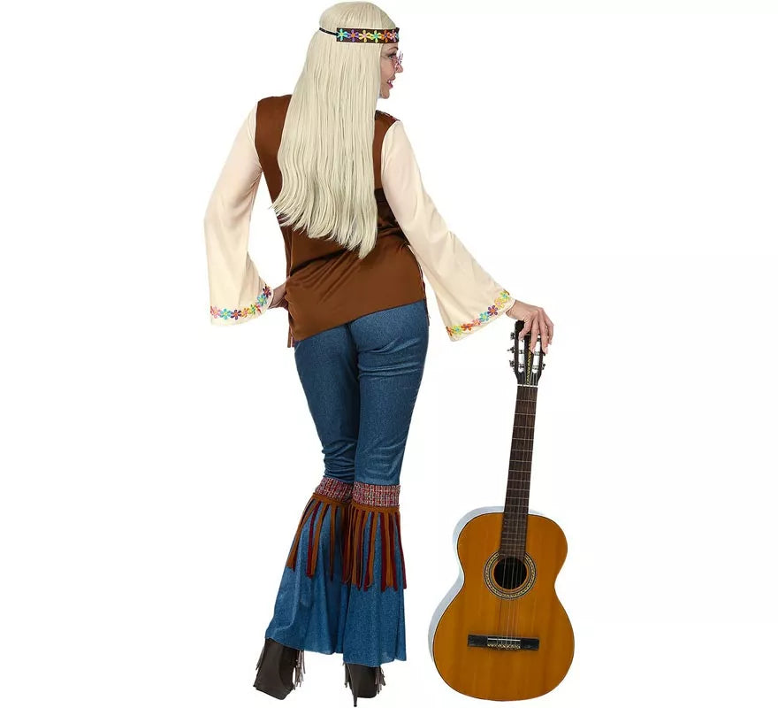 Translation missing: pt-PT.Disfraz de Hippie beige para mujer