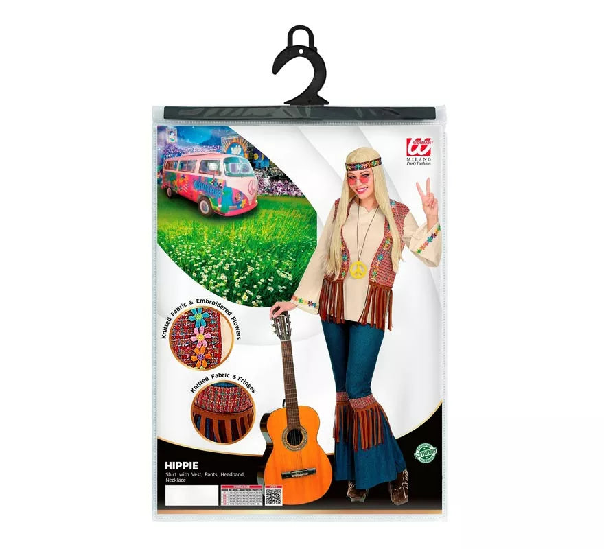 Translation missing: pt-PT.Disfraz de Hippie beige para mujer