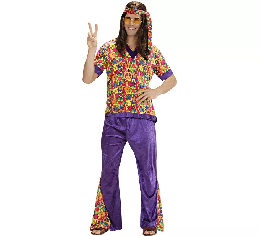 Translation missing: pt-PT.Disfraz de Hippie Campana de terciopelo para hombre