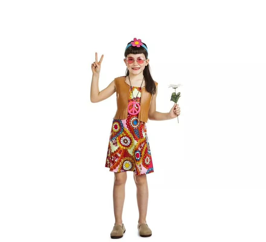 Translation missing: pt-PT.Disfraz de Hippie Chaleco para niña