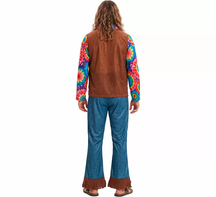 Translation missing: pt-PT.Disfraz de Hippie con Chaleco para hombre
