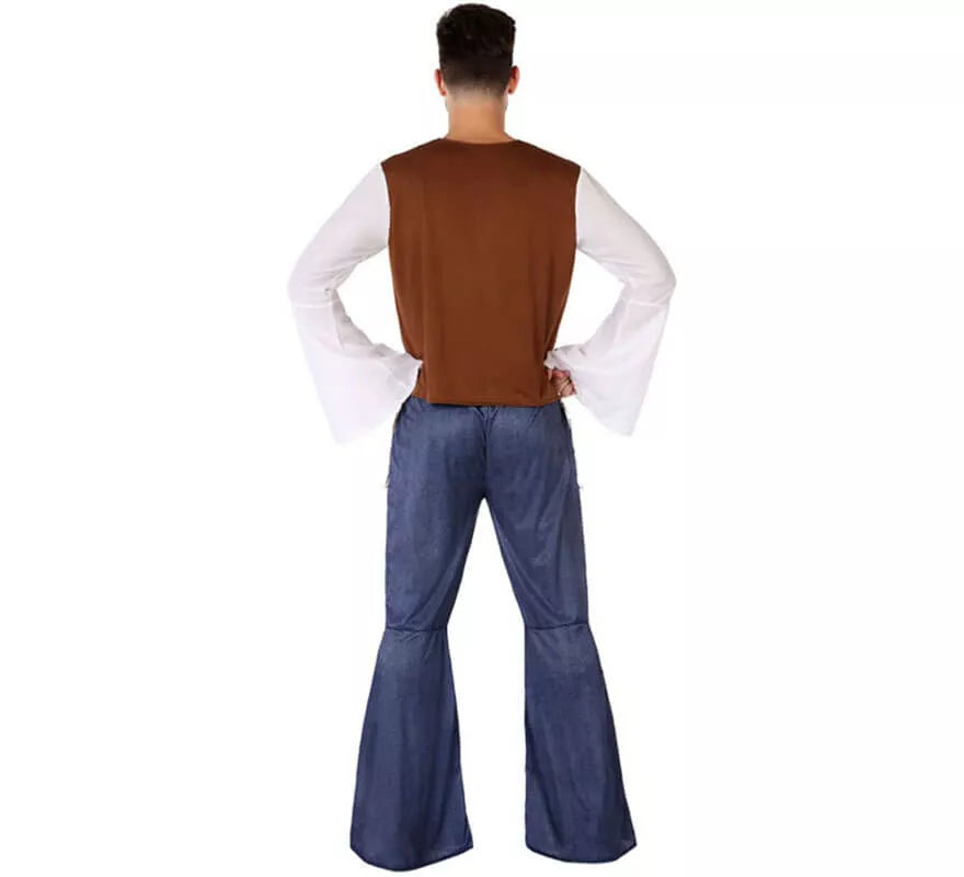 Translation missing: pt-PT.Disfraz de Hippie con Chaleco para hombre