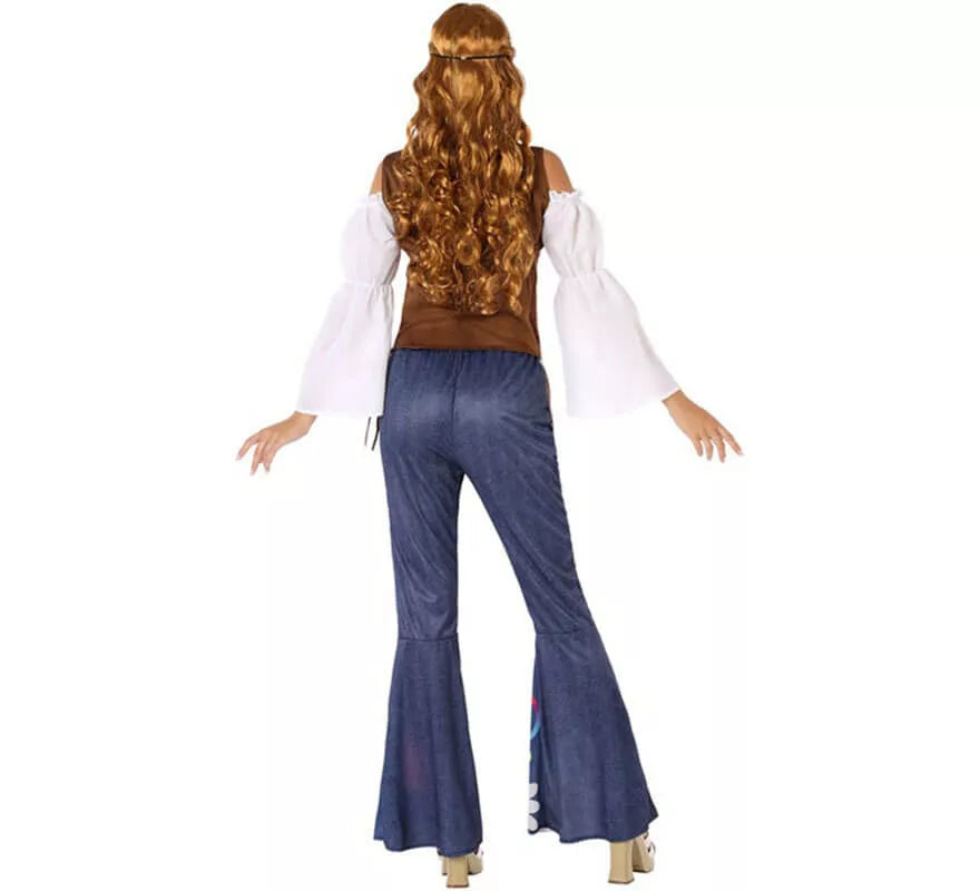 Translation missing: pt-PT.Disfraz de Hippie con Chaleco para mujer