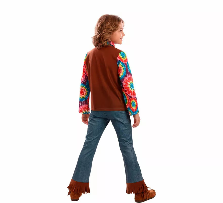 Translation missing: pt-PT.Disfraz de Hippie con Chaleco para niño
