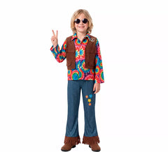 Fato de hippie com colete para criança