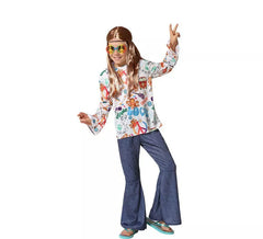 Fato hippie com estampa para menino