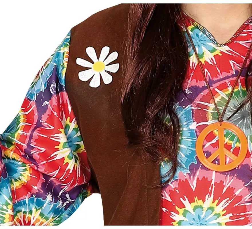Translation missing: pt-PT.Disfraz de Hippie con Flores para hombre